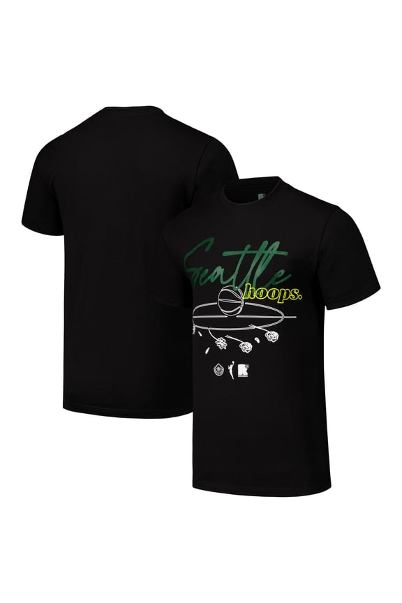 Unisex round21 Black Seattle Storm Home Court T-Shirt