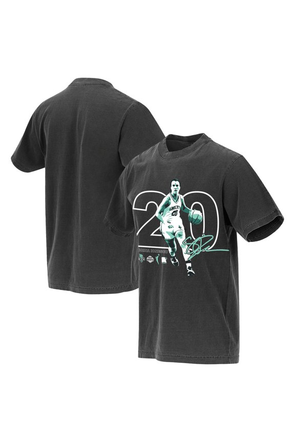 Unisex round21 Sabrina Ionescu Charcoal New York Liberty Graphic Number T-Shirt