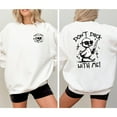 thumbnail image 1 of Unisex sweatshirt "NO TRICKS JUST TREATS" - Perfect for Halloween with a cute ghost puppy design., 1 of 6
