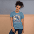 thumbnail image 1 of Unisex t-shirt  100 Magical Days Of  School Cute Unicorn Kid.  (Steel Blue, M), 1 of 1