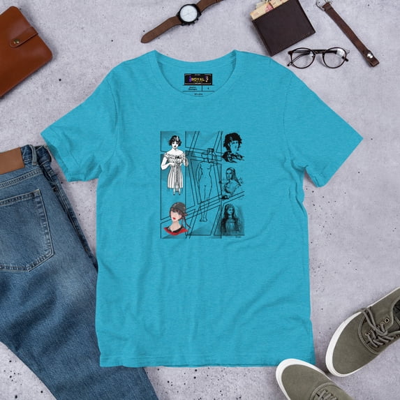 Unisex t-shirt (Heather Aqua, S)