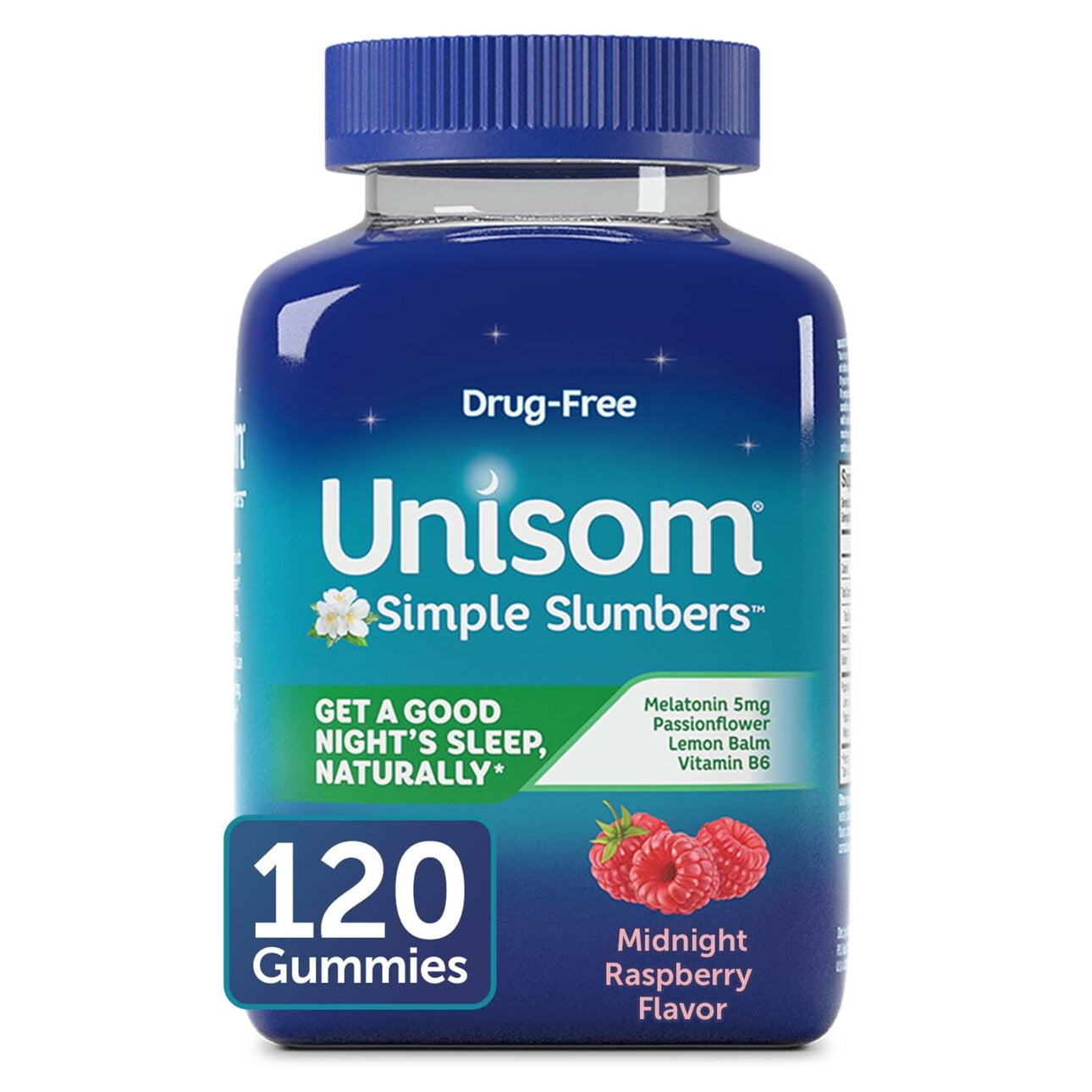 Unisom Simple Slumbers Midnight Raspberry Gummies-120 ct.