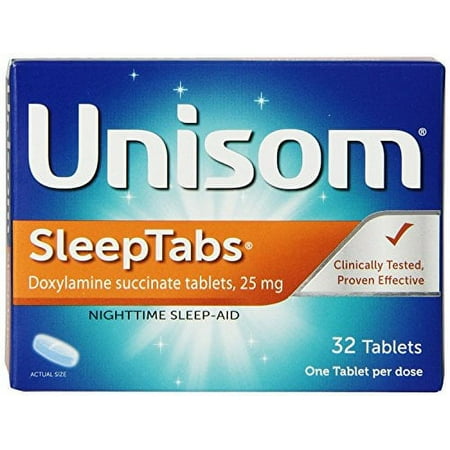 Unisom Sleep Tabs, 32 Count (Pack of 3)