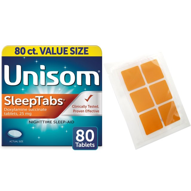 Unisom SleepTabs Doxylamine Succinate Sleeping Pills, Nighttime Sleep