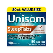 Unisom SleepTabs Doxylamine Succinate Tablets 80ct