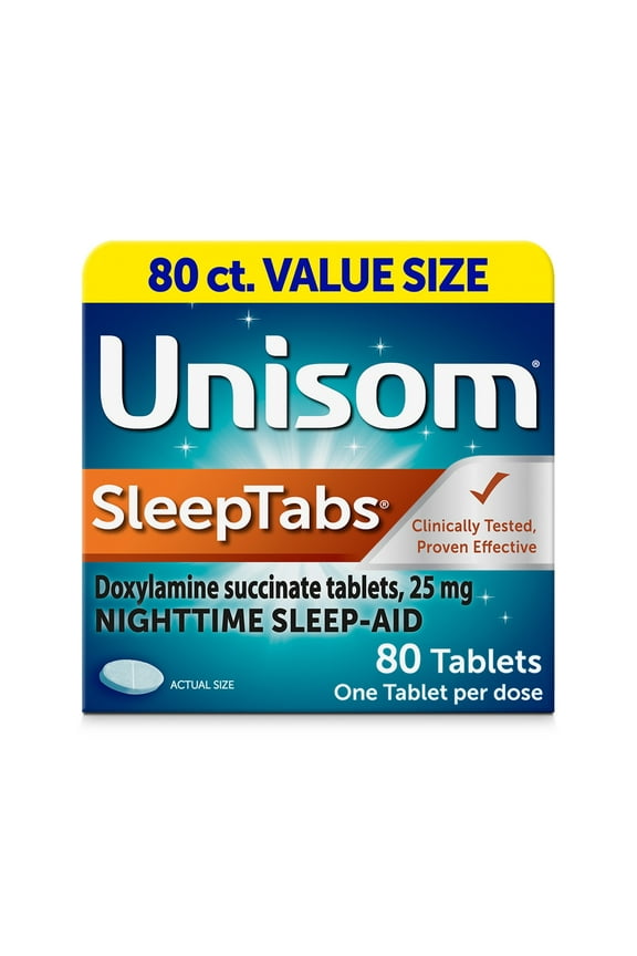 SleepTabs Doxylamine Succinate Tablets 80ct