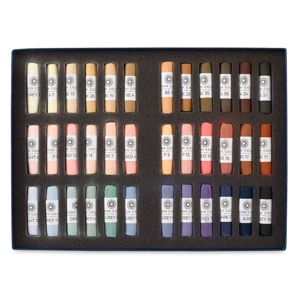 Unison Handmade Pastel Set - Portrait Colors, Set of 36, Full Stick