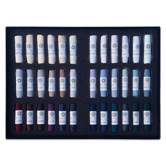Unison Handmade Pastels - Light and Shade Colors, Set of 36