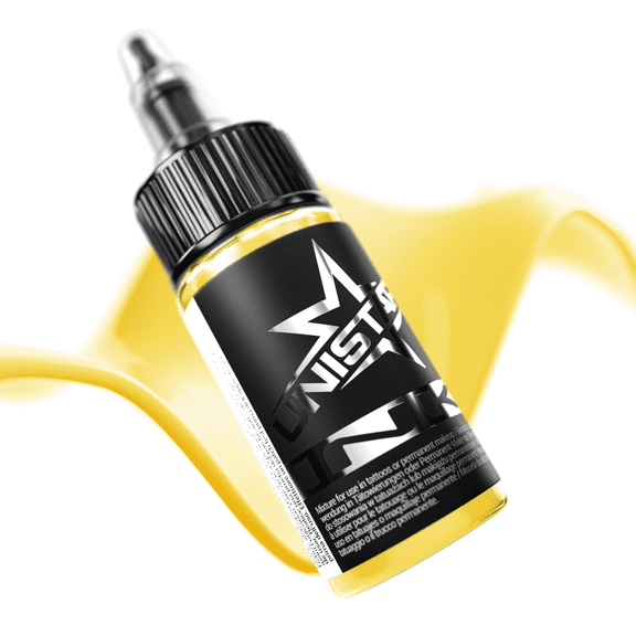 Unistar Tattoo Ink  REACH-Compliant Single-Pigment Professional Tattoo Ink, Long-Lasting Color  Athletic Gold 2 oz