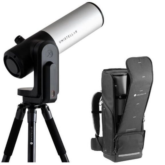 Unistellar eVscope 2 Smart Digital Reflector Telescope w/ Backpack, Silver