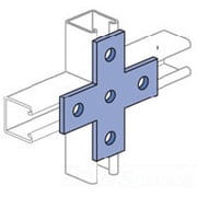 Unistrut P1028 EG, Channel Flat Plate, 5 Hole, Flat Plate Fitting, 1 PC