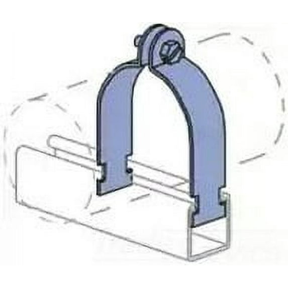 Unistrut P1114 EG, Channel Conduit Clamp, Rigid Steel Conduit Clamp, 1 PC