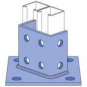 Unistrut P2073A HG, Channel Post Base, Post Base, 1 PC