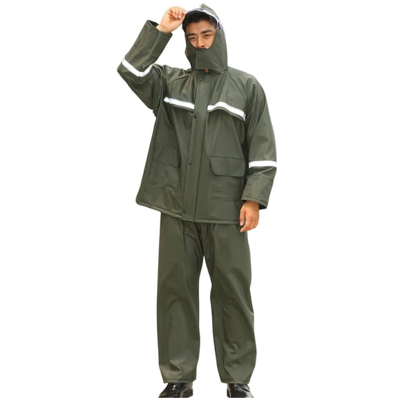 Unisx Lightweight Reusable Hiking Rain Coat Jacket With Hood For Outdoor Activities