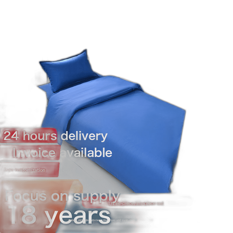 Unit Dormitory ThreePiece Bedding Set Pure Cotton Quilt Cover Sheet