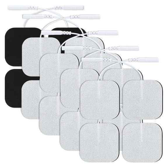 Unit Pads Electrode Patches, 20 Pack TENS Unit Electrode Pads, Reusable Self-Adhesive Electrodes Pads for Electrotherapy, 2mm Pin