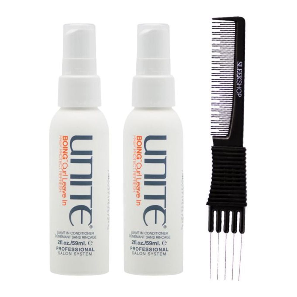 Unite Boing Curl Leavein Conditioner (2 oz) with Teasing