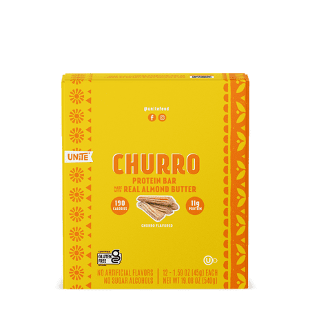 Unite Food High-Protein Bar, Churro Flavor, 12 Ct, 1.58 oz.