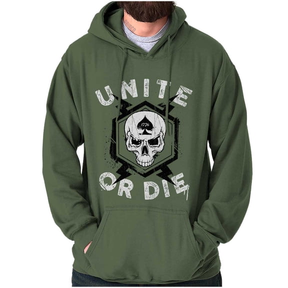 Unite or Die Defend Freedom Patriotic Hoodie Sweatshirt Women Men Brisco Brands S