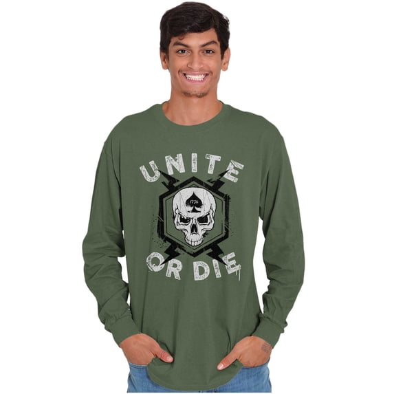 Unite or Die Defend Freedom Patriotic Long Sleeve TShirt Men Women Brisco Brands 5X