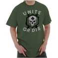 thumbnail image 1 of Unite or Die Defend Freedom Patriotic Men's Graphic T Shirt Tees Brisco Brands S, 1 of 6