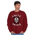 thumbnail image 1 of Unite or Die Defend Freedom Patriotic Sweatshirt for Men or Women Brisco Brands 2X, 1 of 6
