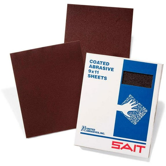 United Abrasives B2233973 Sait 84915 DA-F Sanding Sheets - 9 x 11 in. DAF Aluminum Oxide - 180 Grit