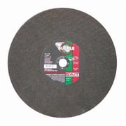 Abrasive Cut-Off Wheel, Type 1, 14 in Dia, 0.125 in Thick, 20 mm Arbor Hole Size, 24 Grit