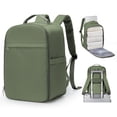 thumbnail image 1 of United Airline Approved Personal Item Travel Bag for Women, Underseat Luggage Carry On Backpack for Men, Cabin Size Waterproof Laptop Backpack, Mochila De Viaje, Rucksack Casual Daypack, Grey Green, 1 of 9