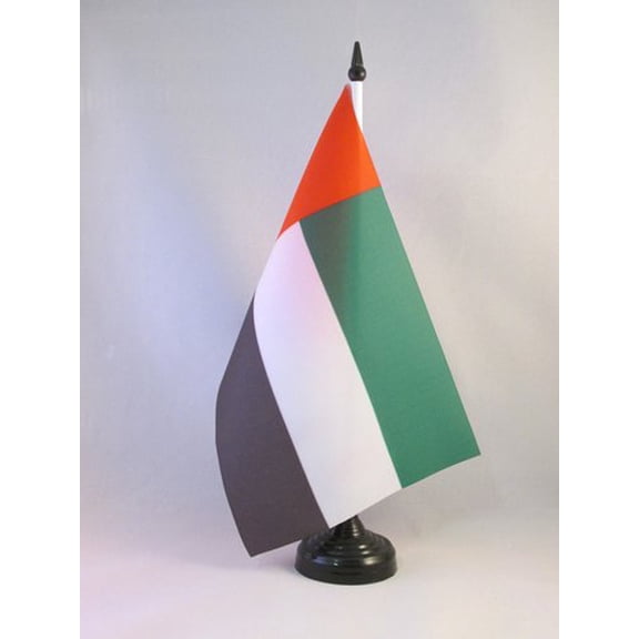 AZ Flag United Arab Emirates Table Flag 6x8 in 100D Polyester Plastic Base