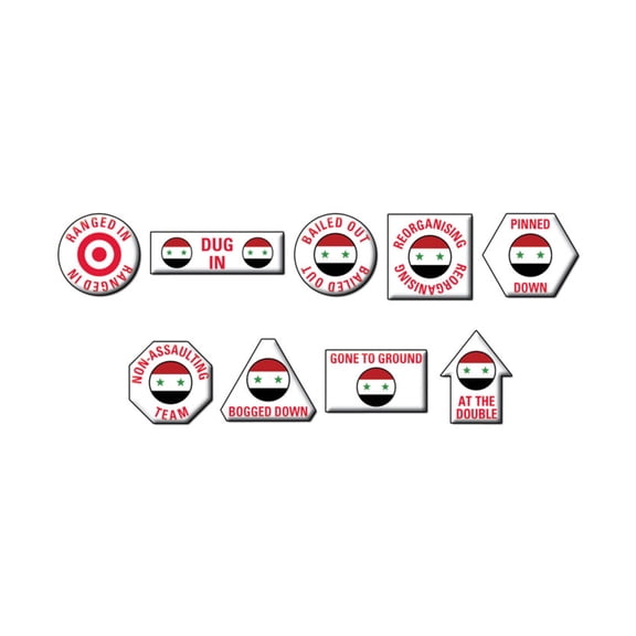 Battlefront Miniatures United Arab Republic Token Set New