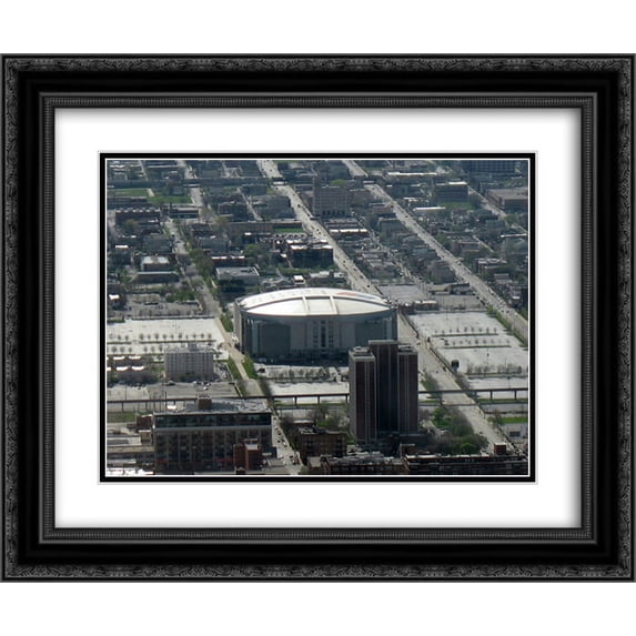 United Center 2x Matted 24x20 Black Ornate Framed Art Print from the Stadium Series