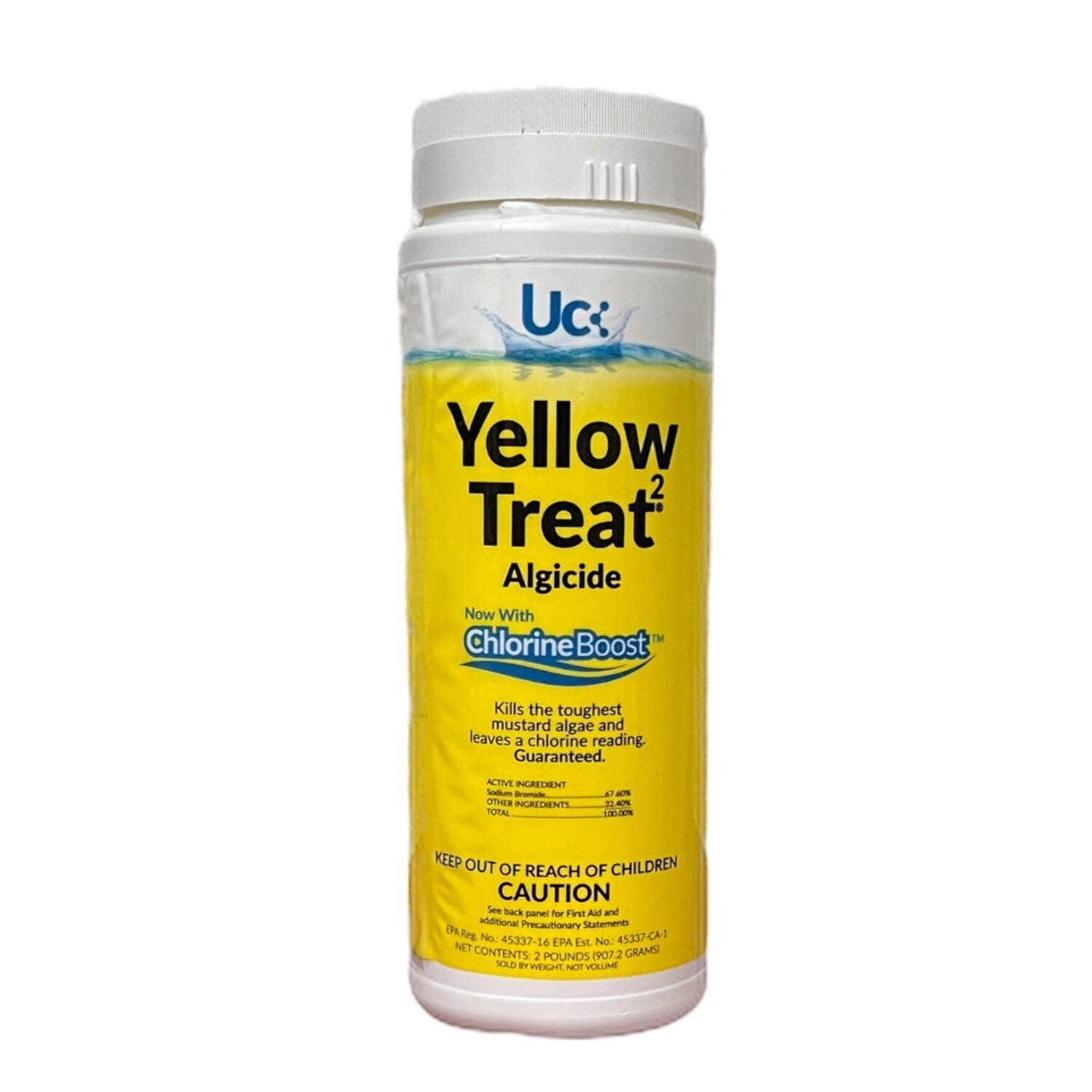 United Chemi Con Yellow Treat Pool Algae Chemical Controllers, 2 lbs
