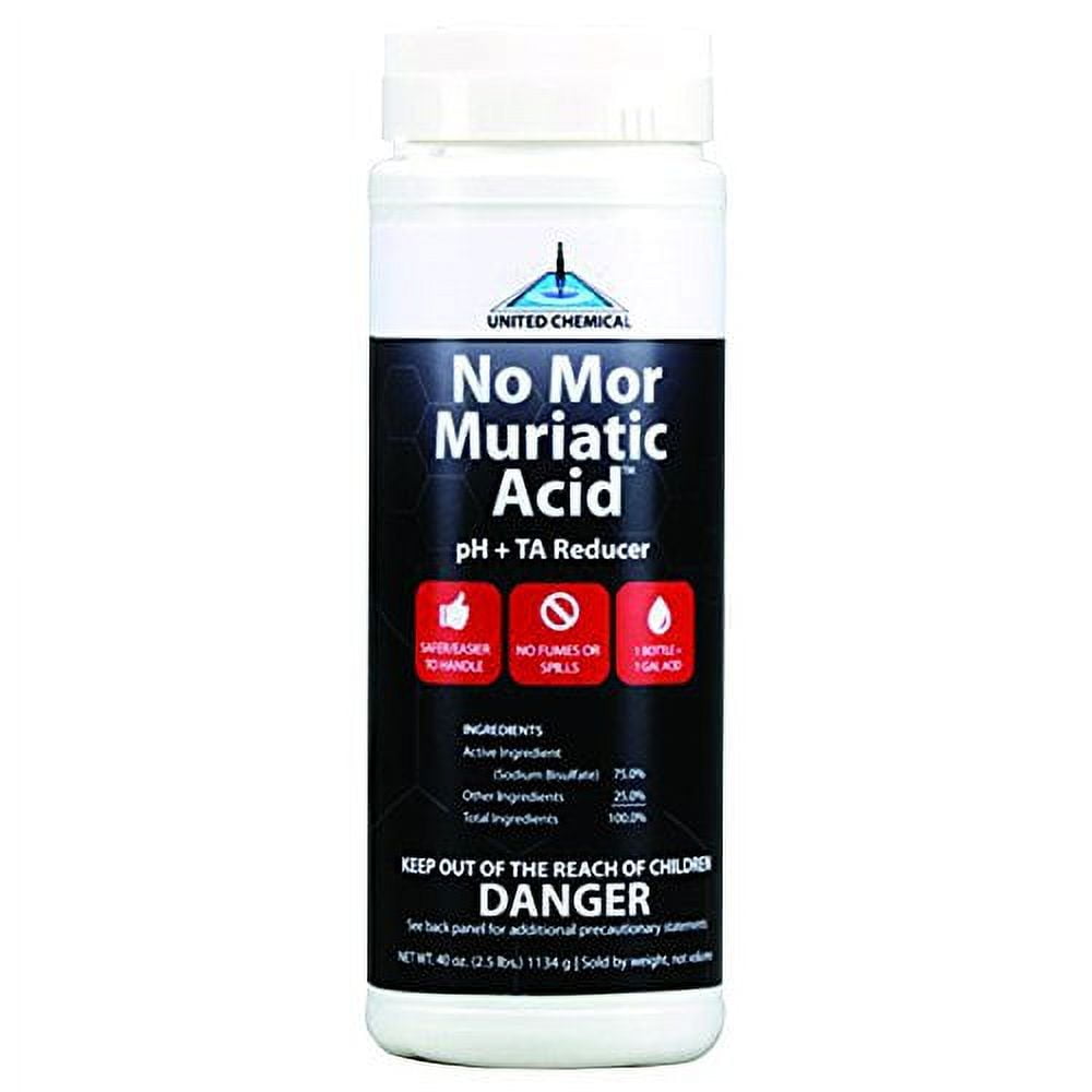 United Chemical No Mor Muriatic Acid Swimming Pool PH Reducer 2 5 Pounds Walmart Com