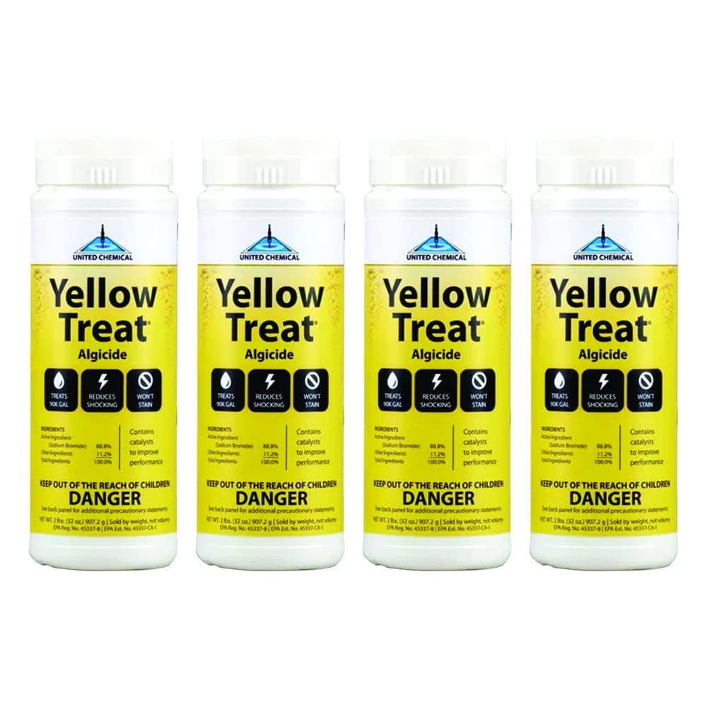 United Chemical Yellow Treat 2 lb Pack - Trusted Algaecide for Swimming ...