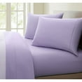 thumbnail image 1 of United Collection 1200 Thread Count Egyptian Quality Cotton Luxurious Super Soft Solid Sheet Set Purple - Twin, 1 of 5