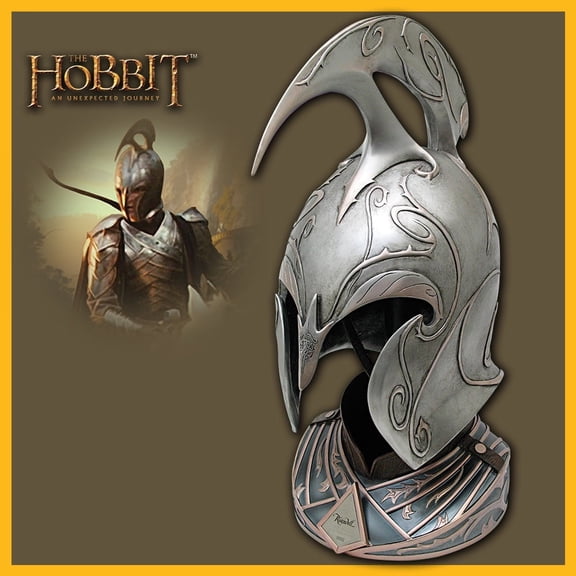 Rivendell Elf Helm with Stand - Officially Licensed The Hobbit Replica