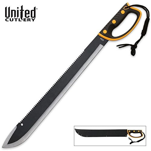 United Cutlery Survival Sawback Machete with Sheath UC2780