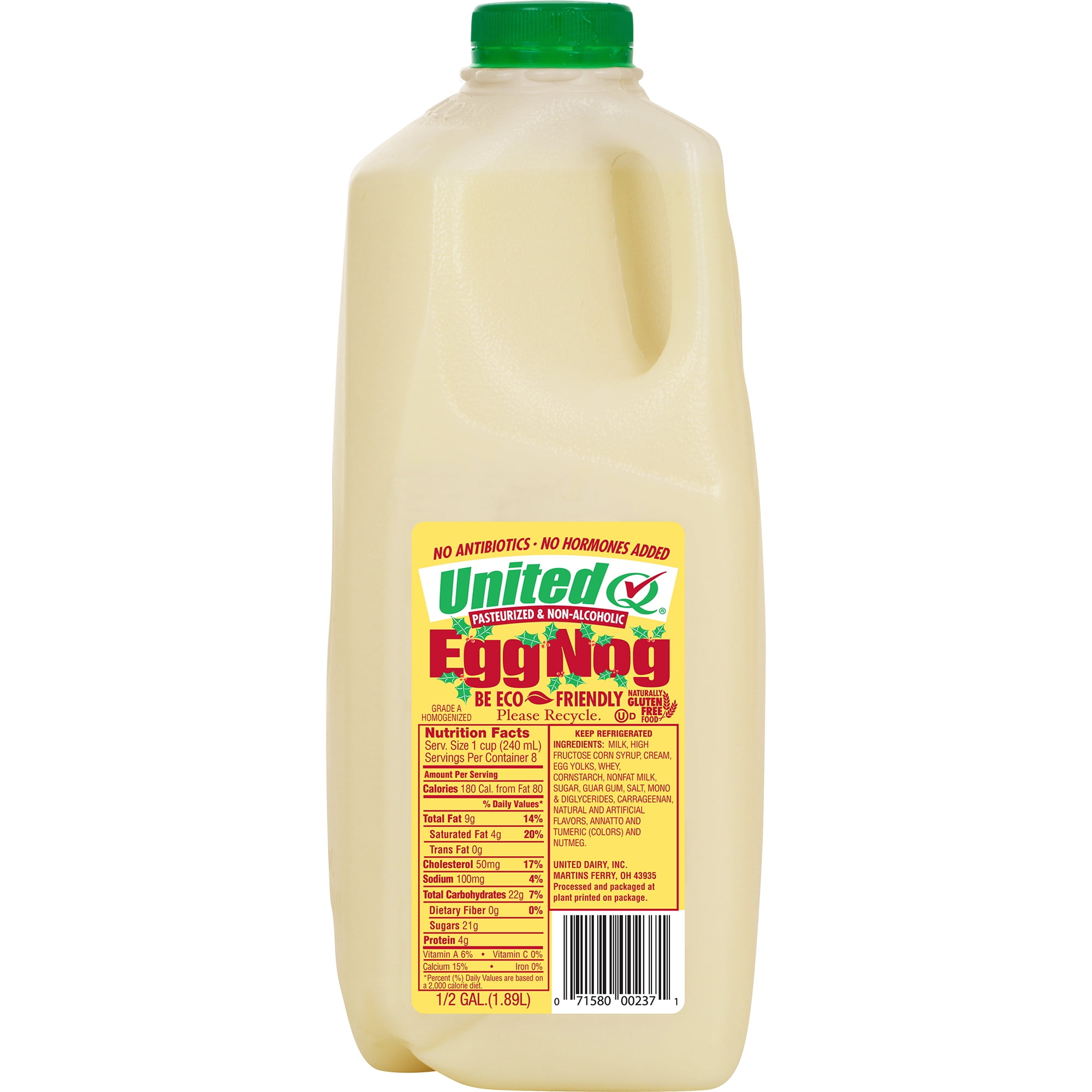 Egg Nog Plastic Half Gallon - Country Fresh® Dairy