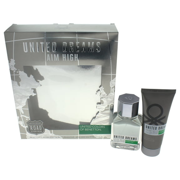 United Dreams Aim High by United Colors of Benetton for Men - 2 Pc Gift Set 3.4oz EDT Spray, 3.4oz A