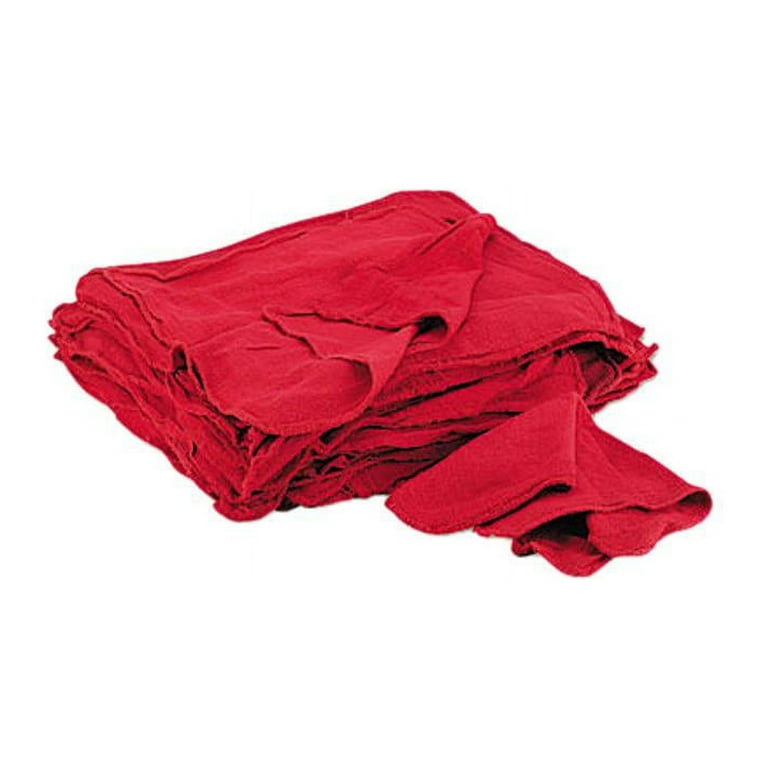 Red Shop Towels, Cloth, 14 x 15, 50/Pack Red Shop Towels, Cloth, 14 x 15, 50/Pack