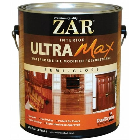 United Gilsonite 1 Gallon Semi Gloss Zar Interior Ultra Max Waterborne Oil Modi - Pack of 2