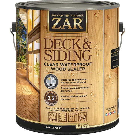 United Gilsonite Lab Zar Deck & Siding Clear Wood Sealer - Single Pack