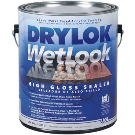 United Gilsonite Drylok Wetlook High Gloss Sealer - Durable, Clear - 1 Gallon