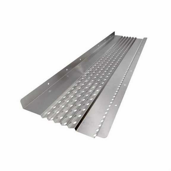 United Gutter Guard 2 in. H X 6 in. W X 30 ft. L Silver Aluminum Gutter Guard