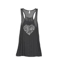thumbnail image 1 of United Hearts Women's Fashion Sleeveless Flowy Racerback Workout Yoga Tank Top Charcoal Grey Small, 1 of 3