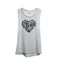 thumbnail image 1 of United Hearts Women's Fashion Sleeveless Muscle Workout Yoga Tank Top Sport Grey X-Large, 1 of 3