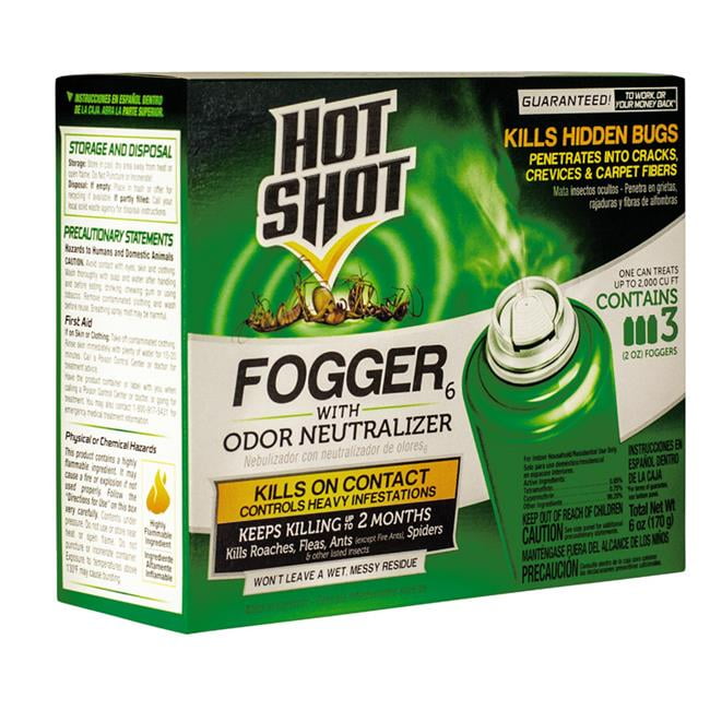 Raid® Concentrated Deep Reach Fogger for Fleas & Roaches, 1.5 fl oz, 4 Cans  