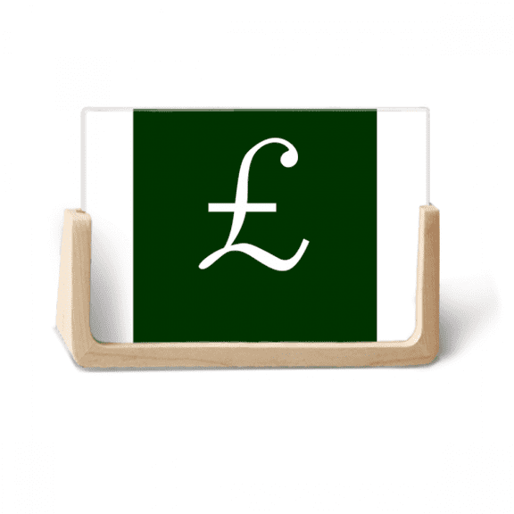 United Kingdom Currency Symbol GBP Photo Wooden Photo Frame Tabletop Display