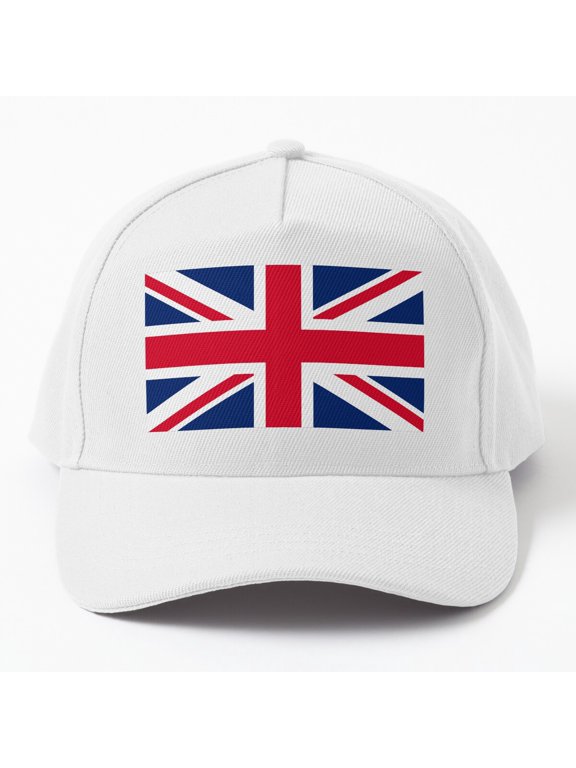 United Kingdom Flag Baseball Cap, UK Union Jack English Flag Design, Classic Hat